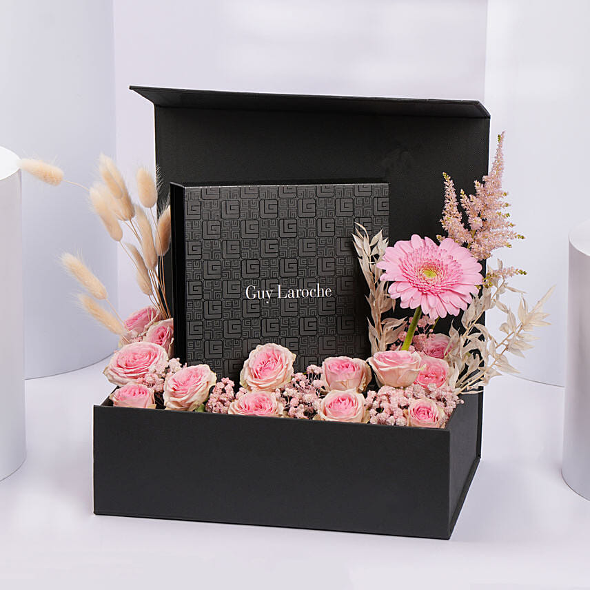 Guy Laroche Gold Plated Crystals Jewelry Gift Set