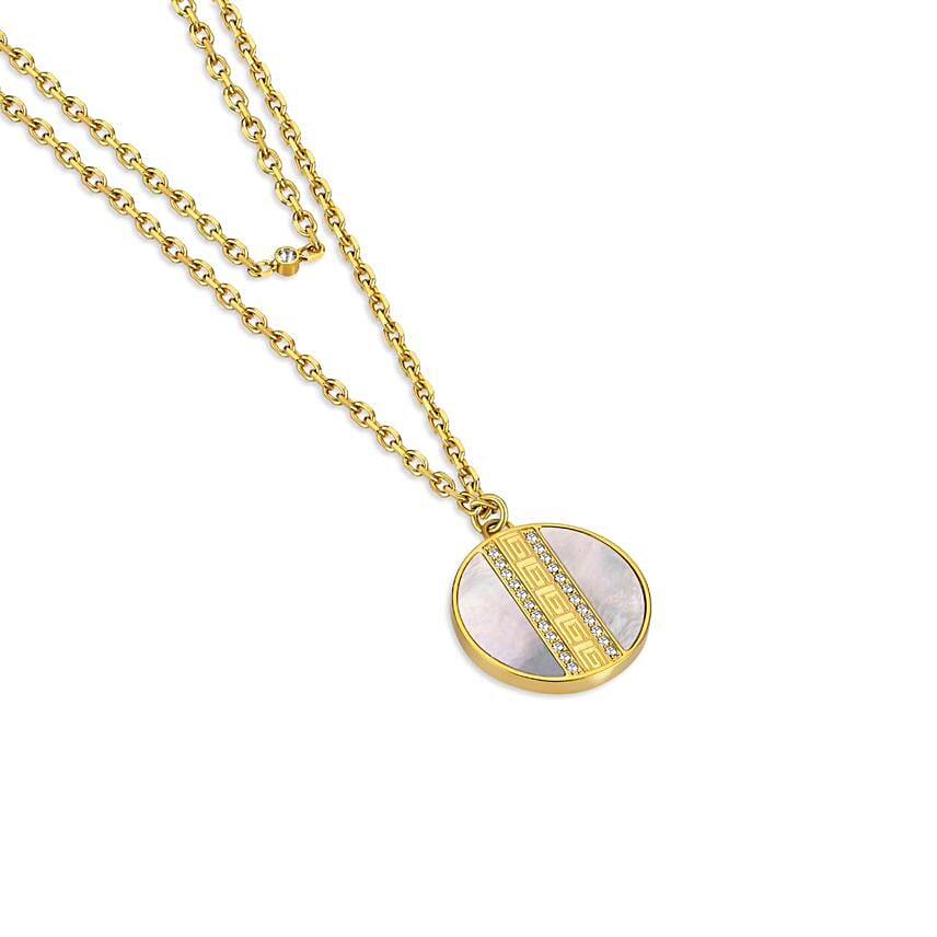 Guy Laroche Mop Crystals Necklace For Her