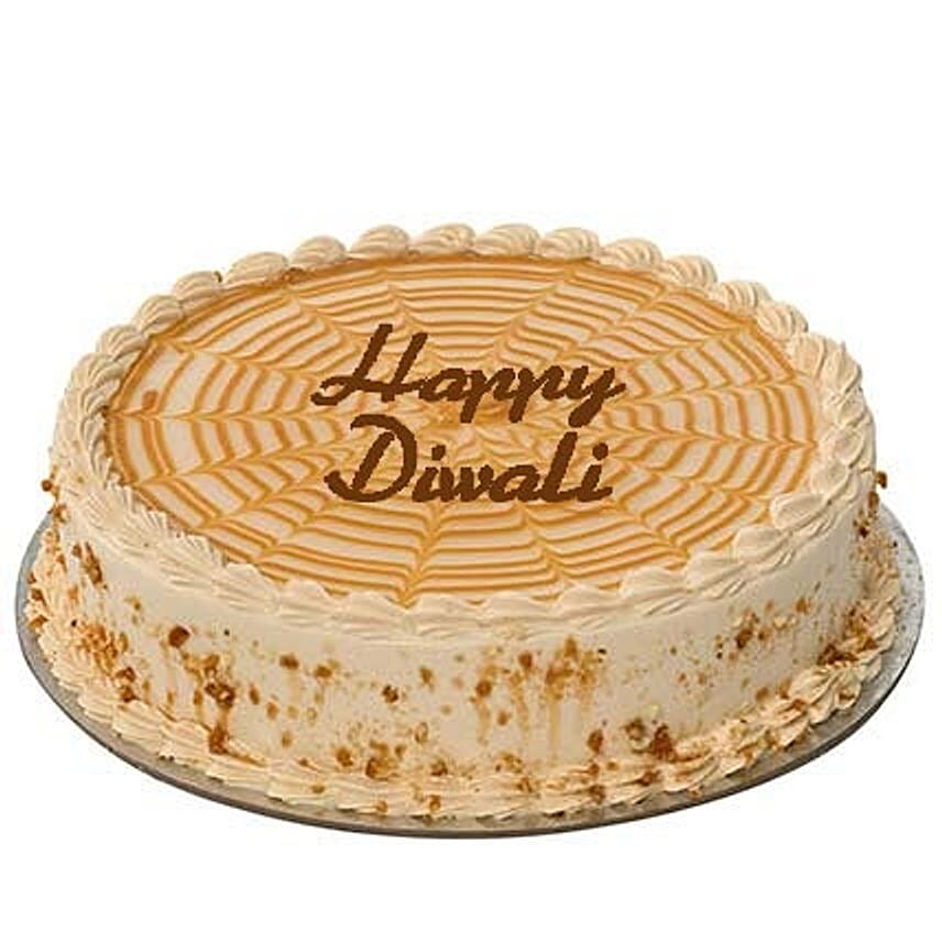 Half Kg Butterscotch Diwali Cake