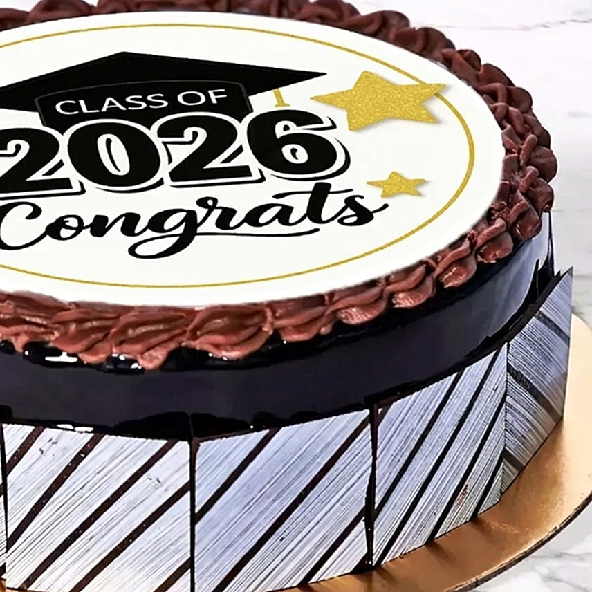 Half Kg Congrats Graduate Chocolate Cake