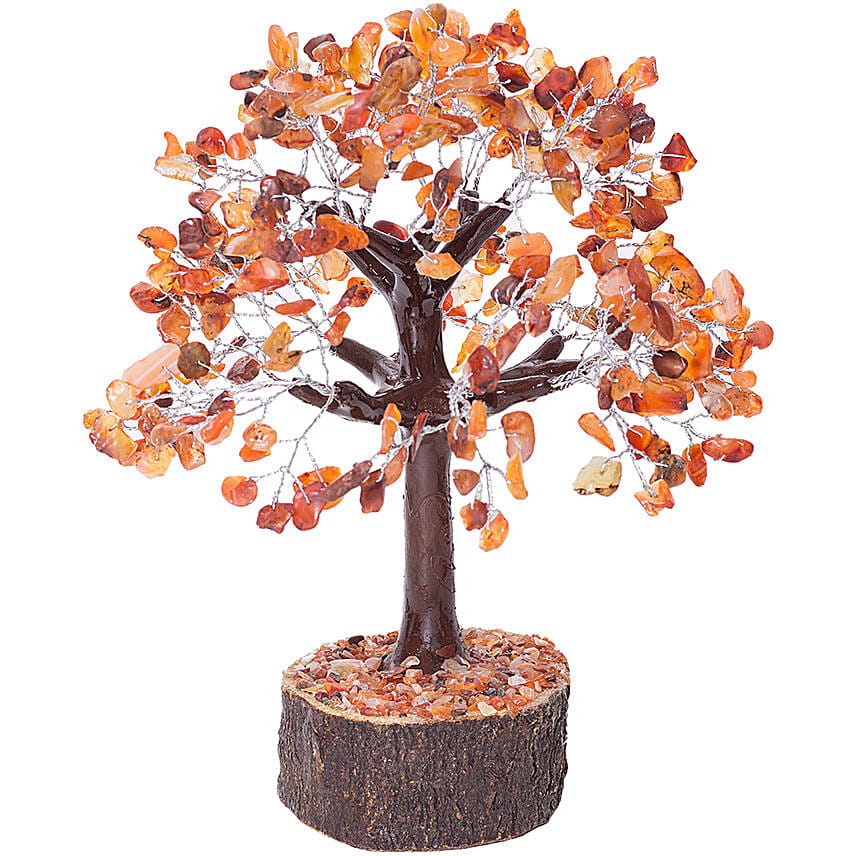 Handcrafted Agate Stone Wish Tree