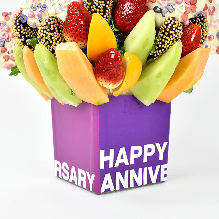 Happy Anniversary Fruit Arrangement