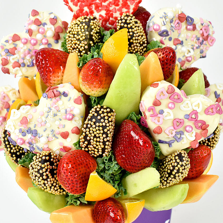 Happy Anniversary Fruit Arrangement