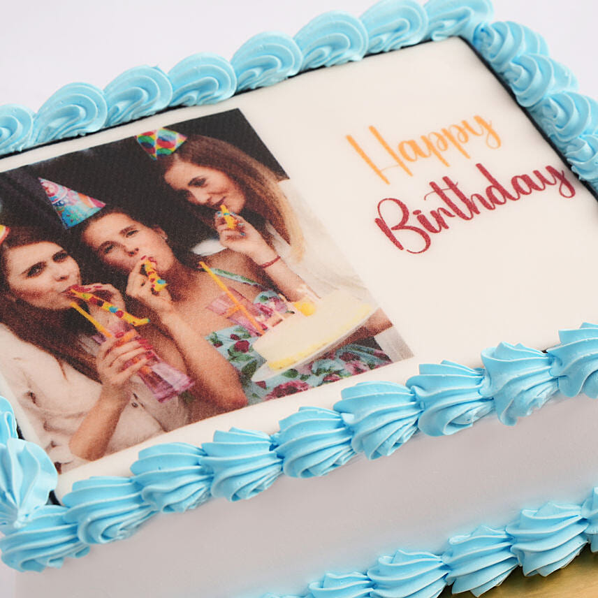 Happy Birthday Photo Cake- Truffle 1 Kg