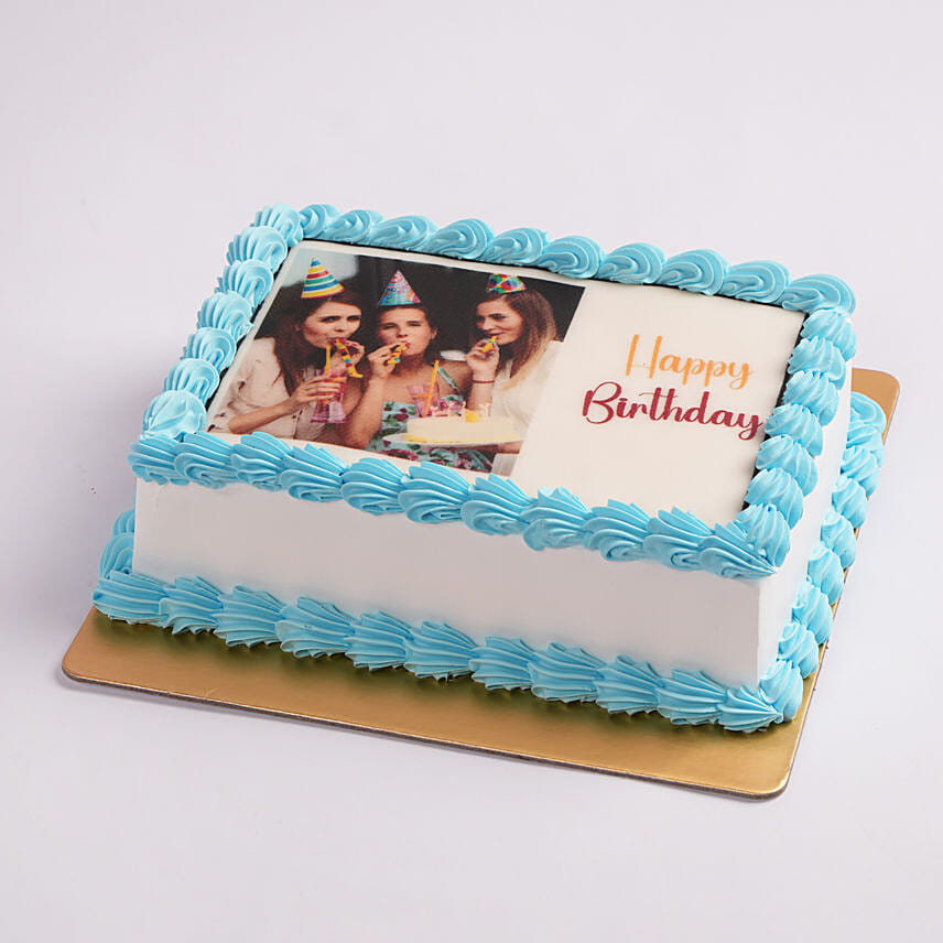 Happy Birthday Photo Cake- Truffle Half Kg