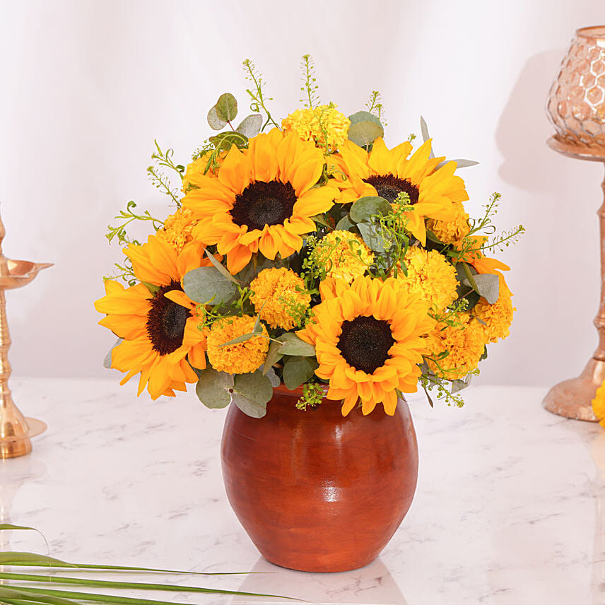 Happy Diwali Sunshine Vase