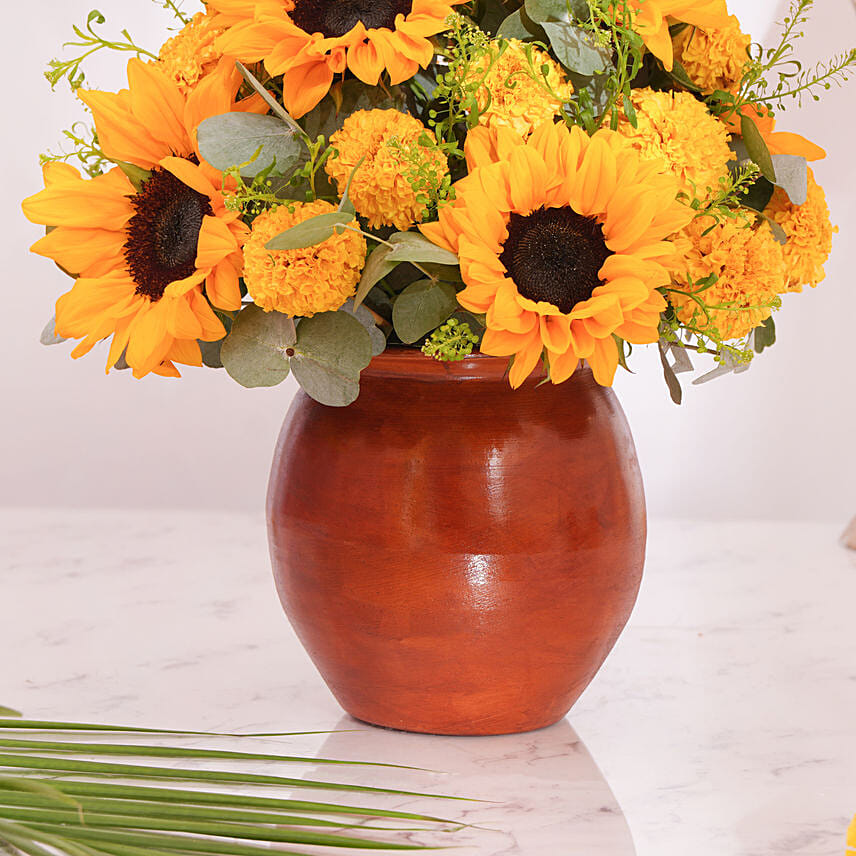 Happy Diwali Sunshine Vase