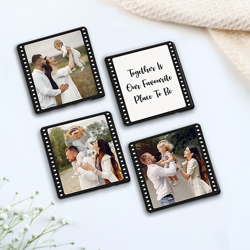 Happy Family Personalized Fridge Magnet set of 4