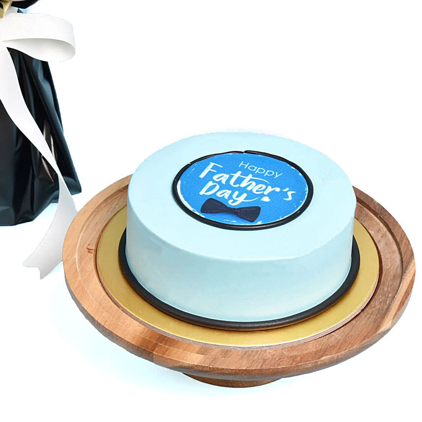 Happy Fathers Day Flower Balloon & Cake