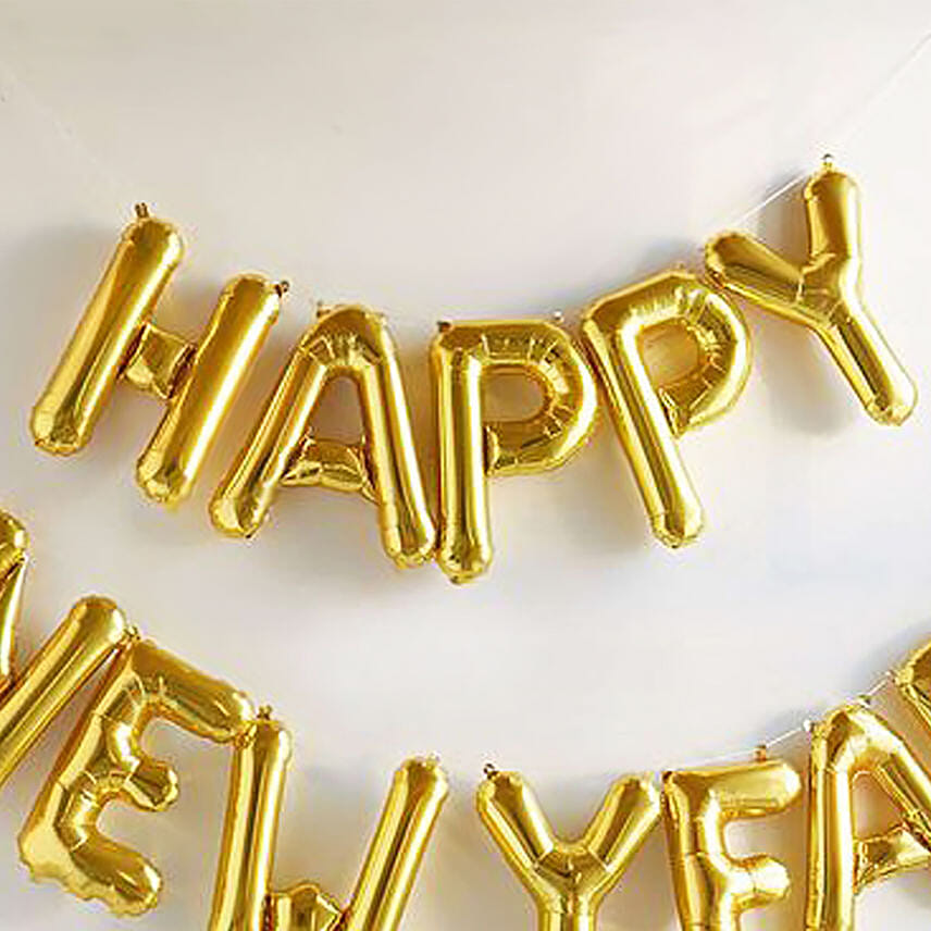 بالونات أحرف جملة Happy New Year