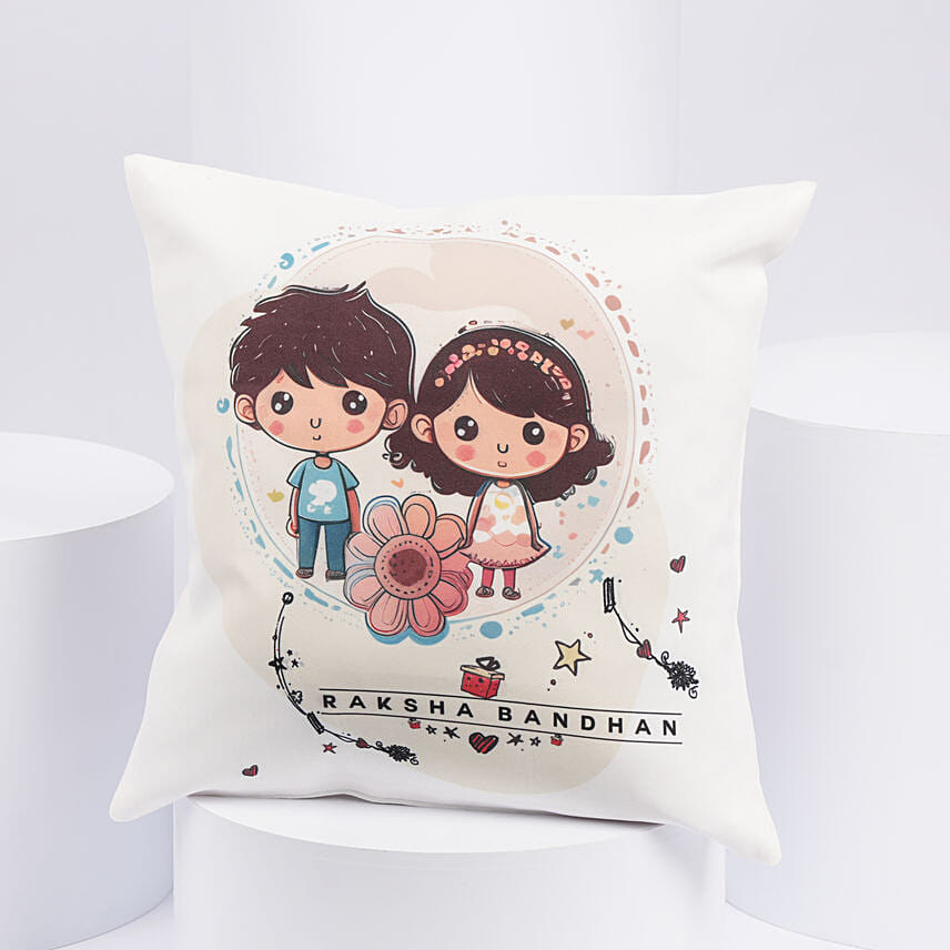 Happy Raksha Bandhan Cushion