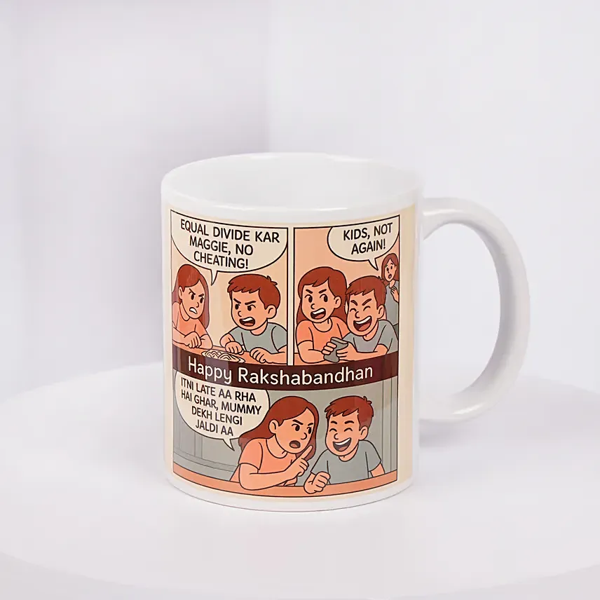 Happy Raksha Bandhan Mug and Cushion Set