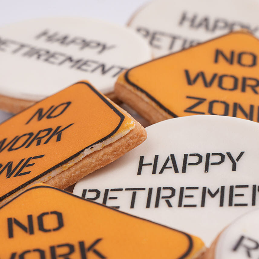 Happy Retirement Cookies 12 Pcs