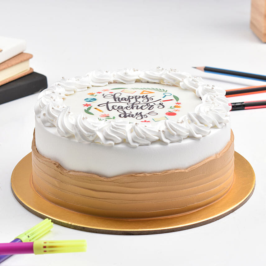 Happy Teachers Day Chocolate Cake 4 Portions