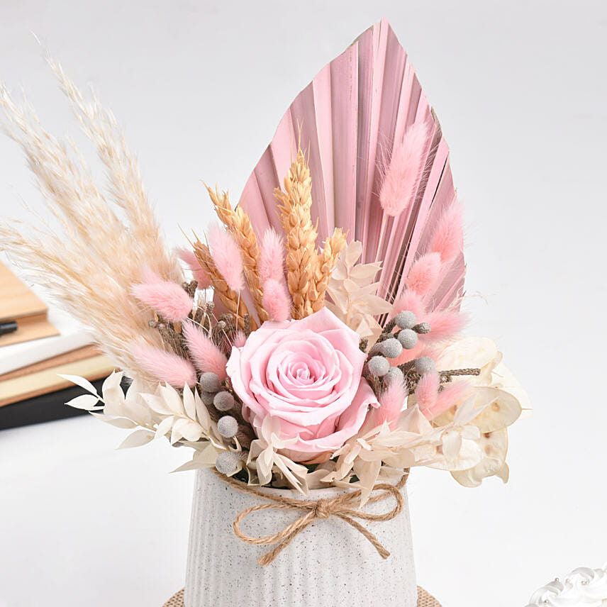 Happy Teachers Day Chocolate Cake With Preserved Flowers