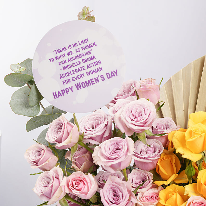 Happy Womens Day Flowers Box