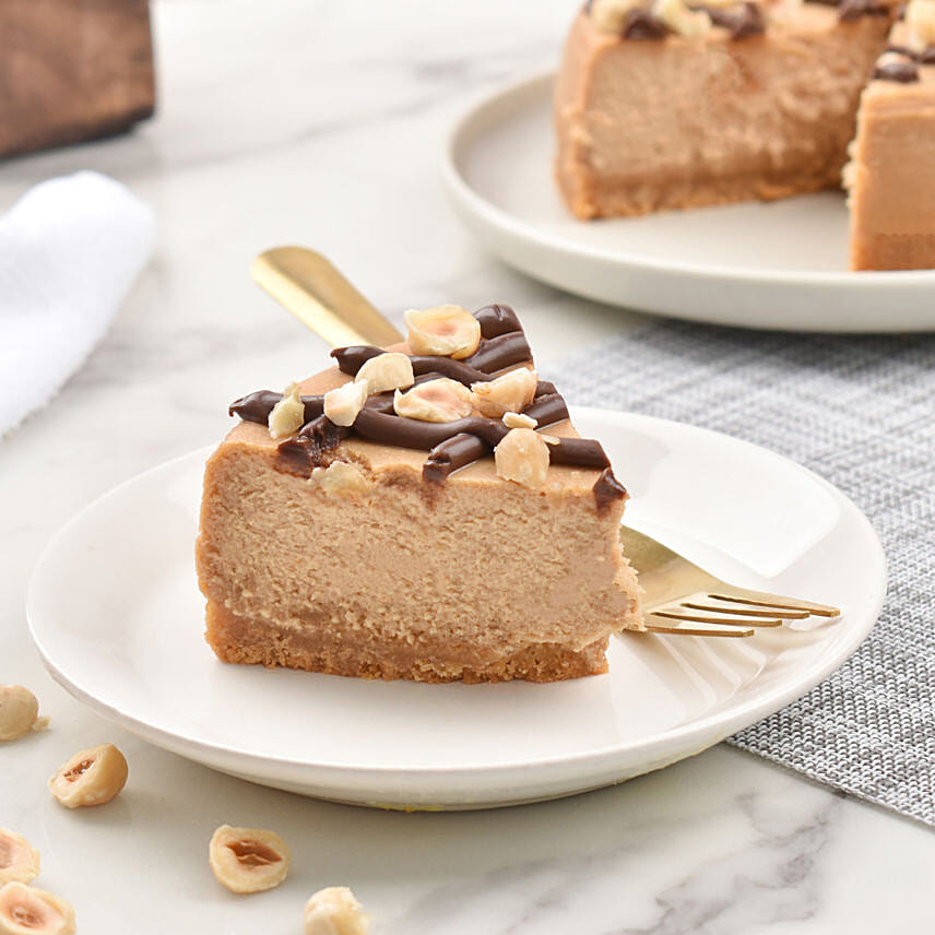 Hazelnut Baked Cheese Cake 4 Portion
