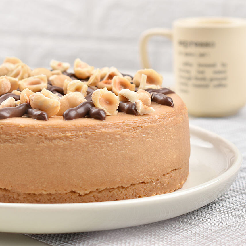 Hazelnut Baked Cheese Cake 4 Portion