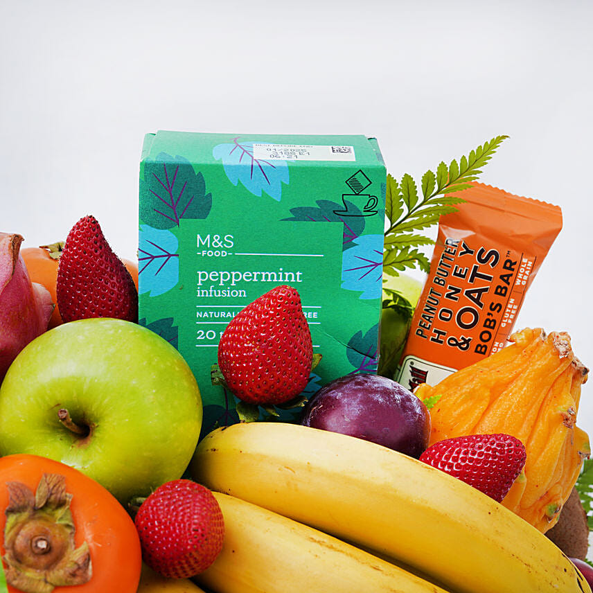 Healthy Fruit And Juice Platter