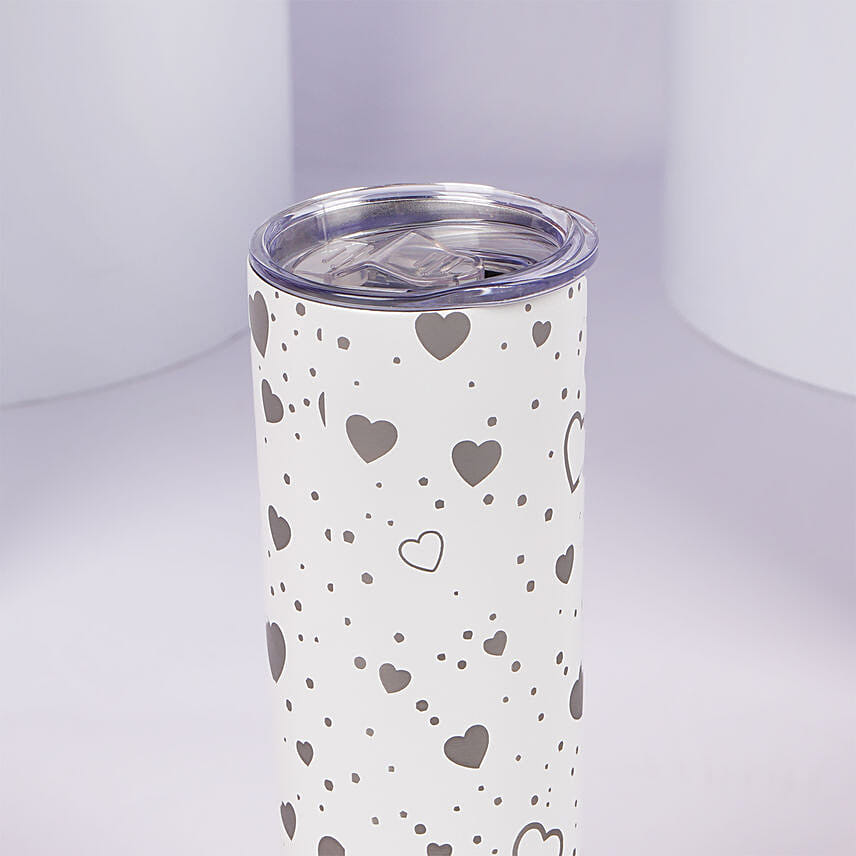 Heart Print Tumbler
