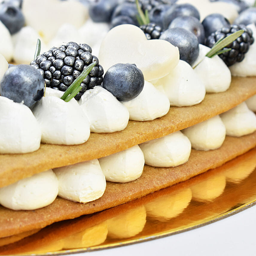Heart To Heart Blueberry Cake
