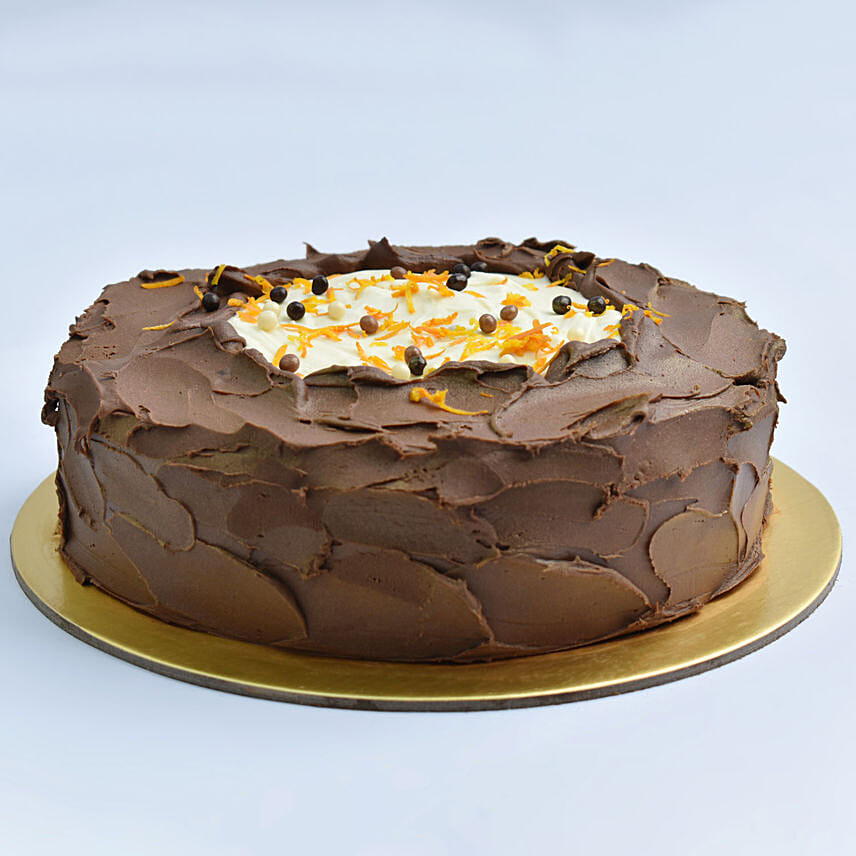Heavenly Dark Chocolate Caramel Cake Half Kg