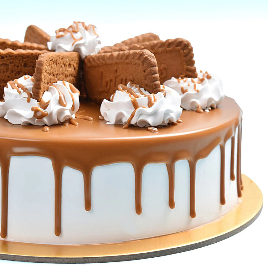 Heavenly Lotus Biscoff Eggless Cake 8 Portion
