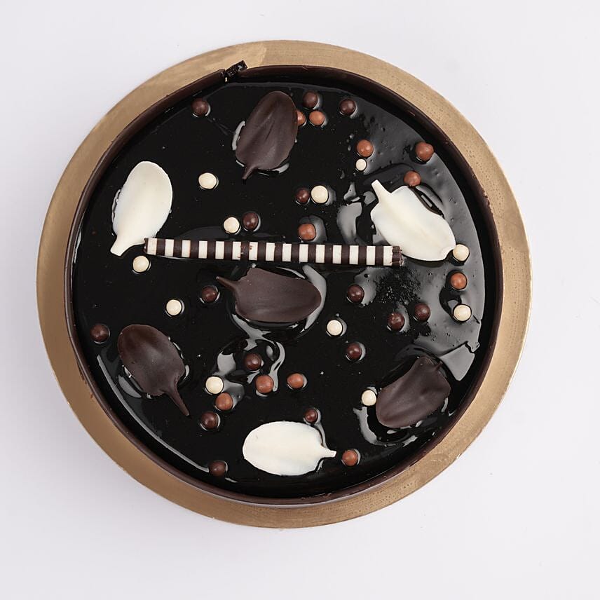 Heavenly White Dark Fudge Half Kg Cake