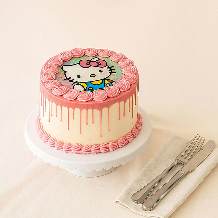 Hello Kitty Design Cake