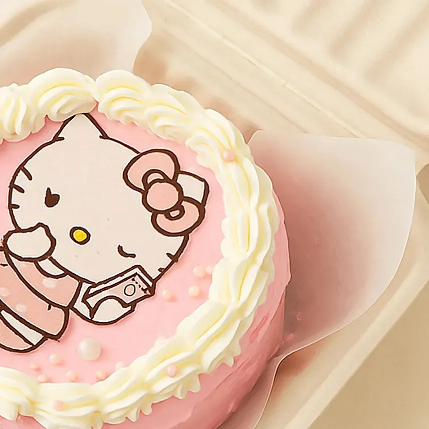 Hello Kitty Theme Chocolate Fudge Cake 1 KG