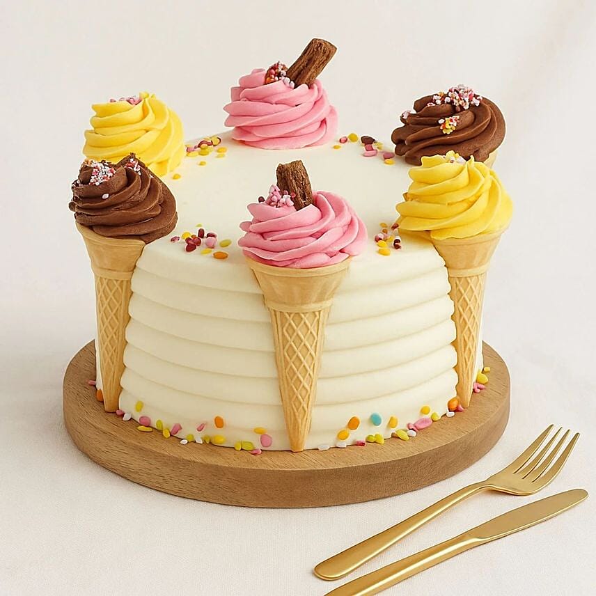 Ice Cream Cone Designer Cake