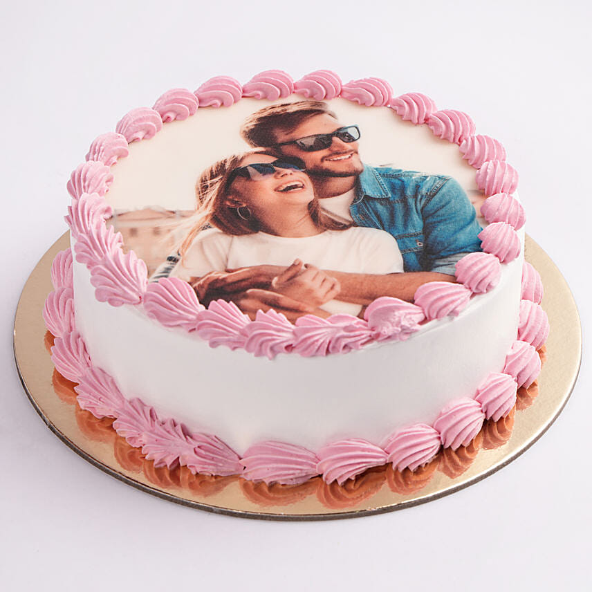 In Love Photo Cake- Truffle Half Kg Eggless