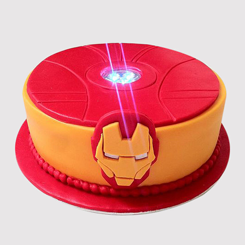 Iron Man Headquarters Marble Cake