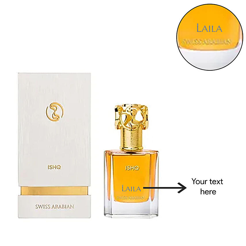 Ishq 50Ml Edp By Swiss Arabian Personalised Name