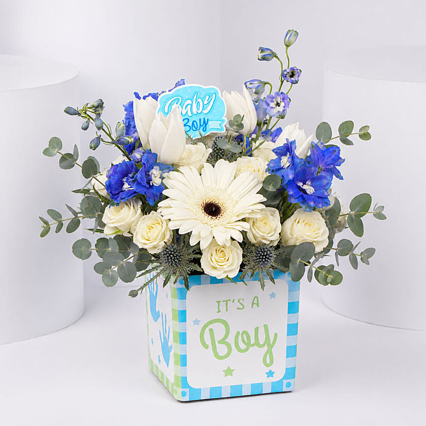 It's A Boy Flower Vase
