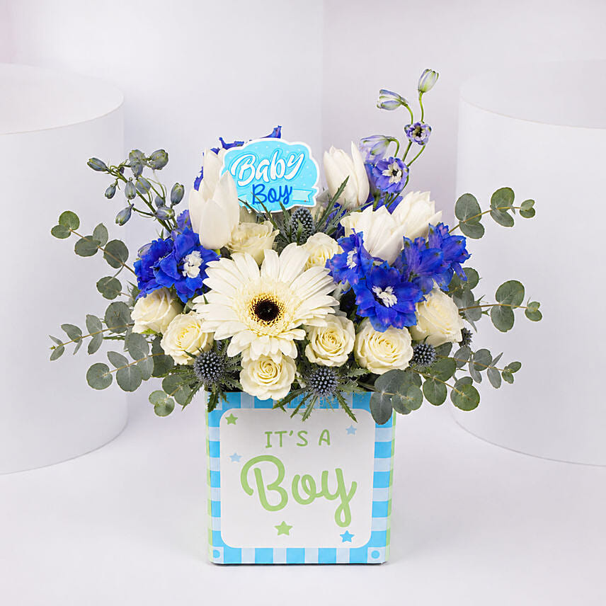 It's A Boy Flower Vase