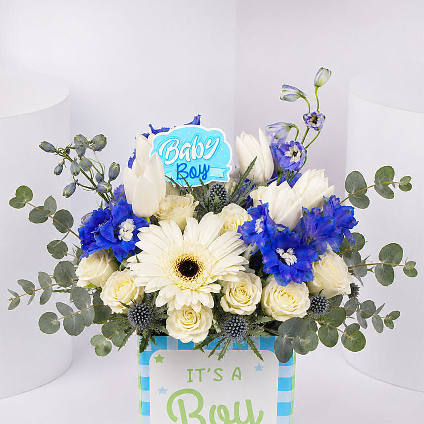 It's A Boy Flower Vase