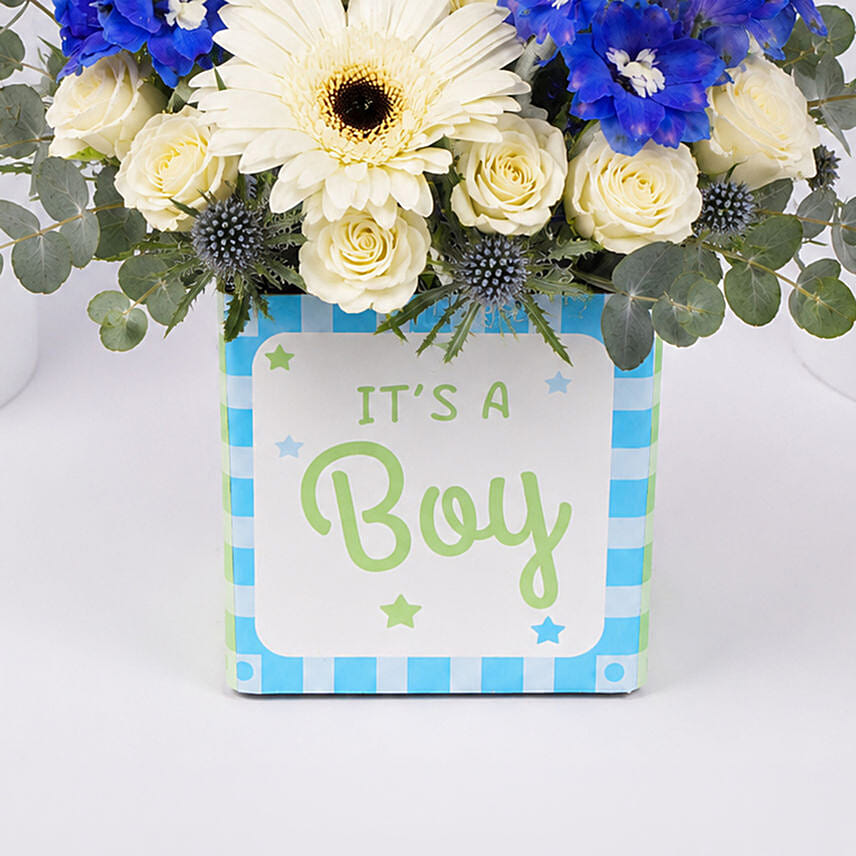 It's A Boy Flower Vase