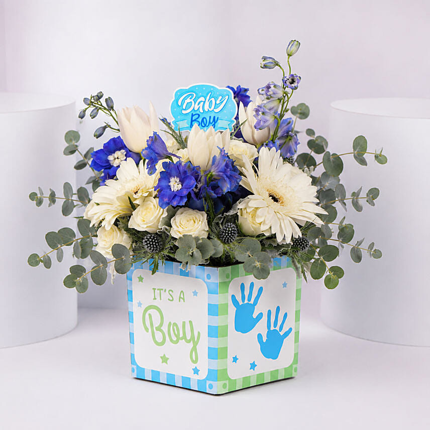 It's A Boy Flower Vase