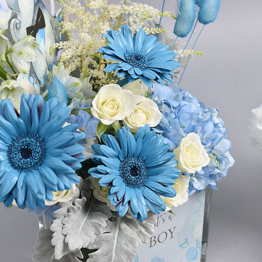 Its a Boy Flowers And Teddy