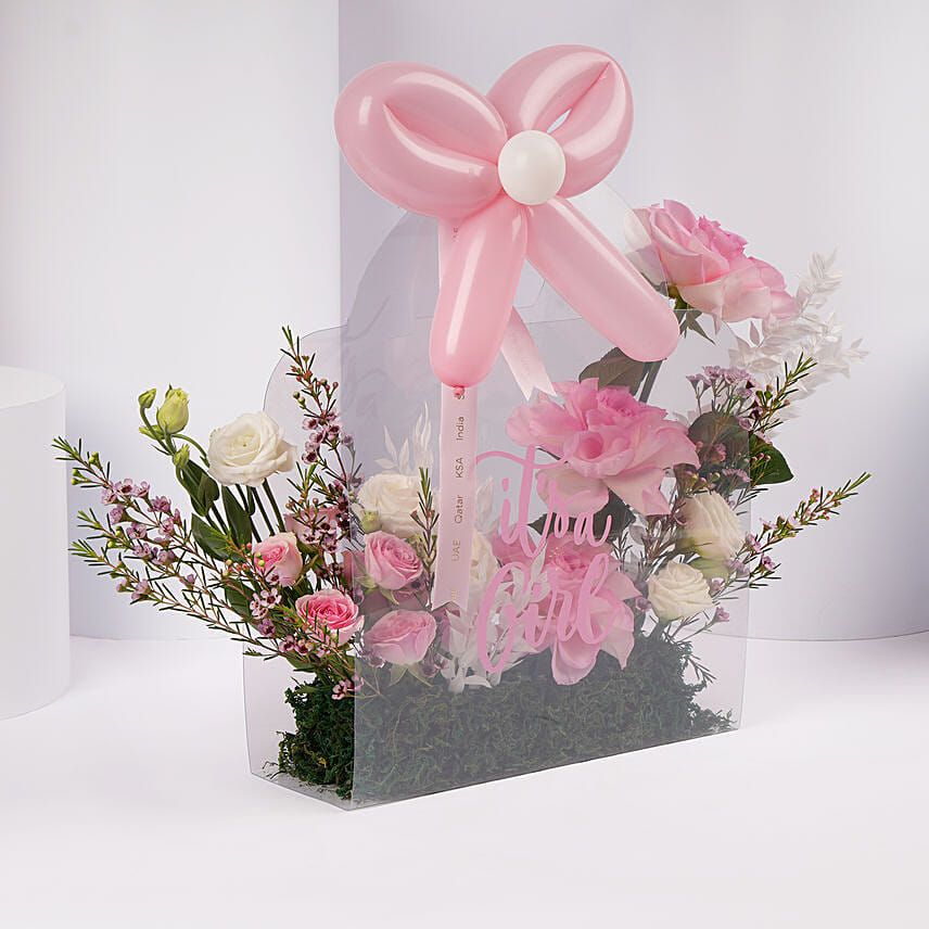 Its a Girl Flower Arrangement
