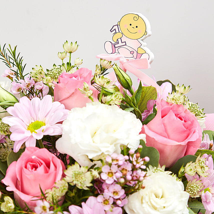 It's A Girl Flower Vase