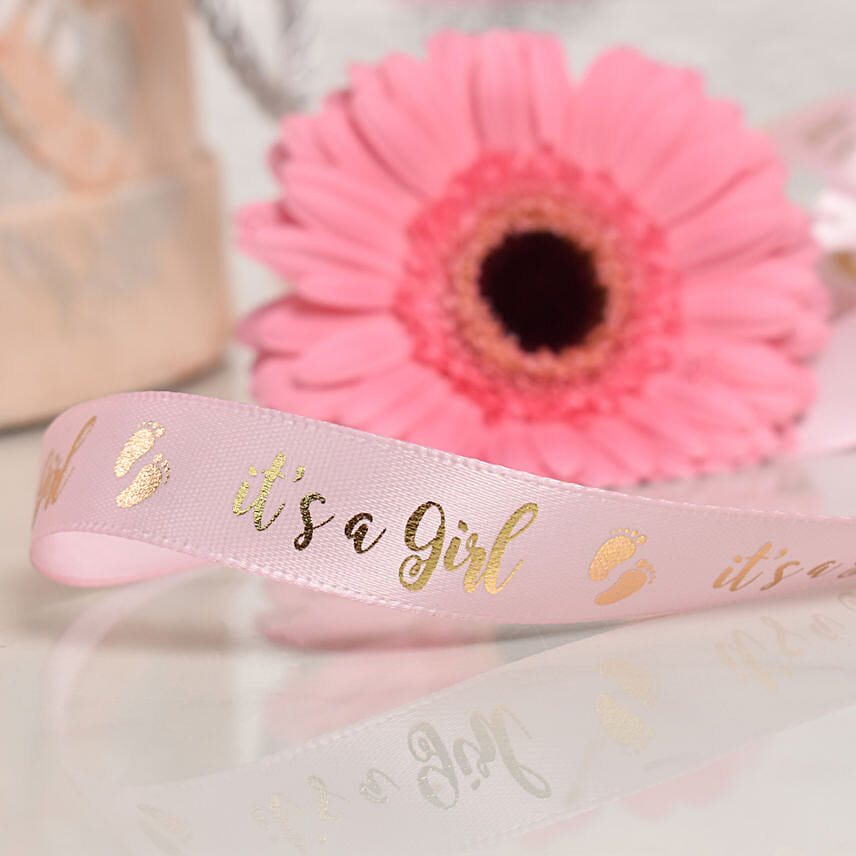 It's a Girl Flowers and Balloon Box