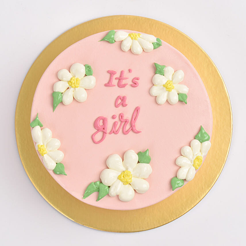 Its A Girl Red Velvet Cake 4 Portion