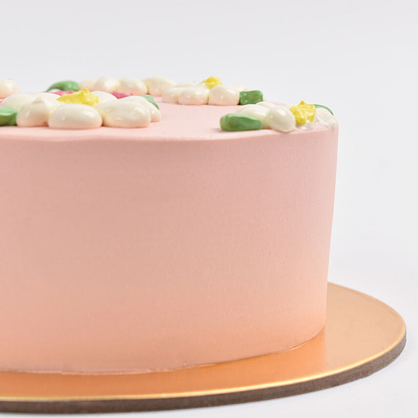 Its A Girl Vanilla Cake 8 Portion