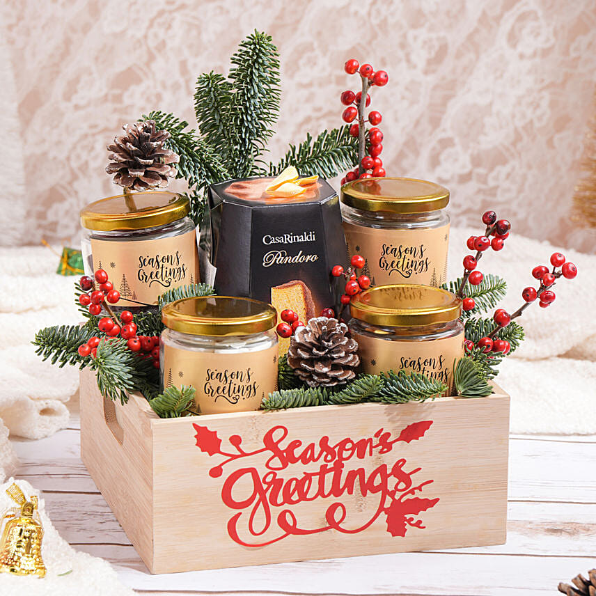 Jars Of Treats With Panettone