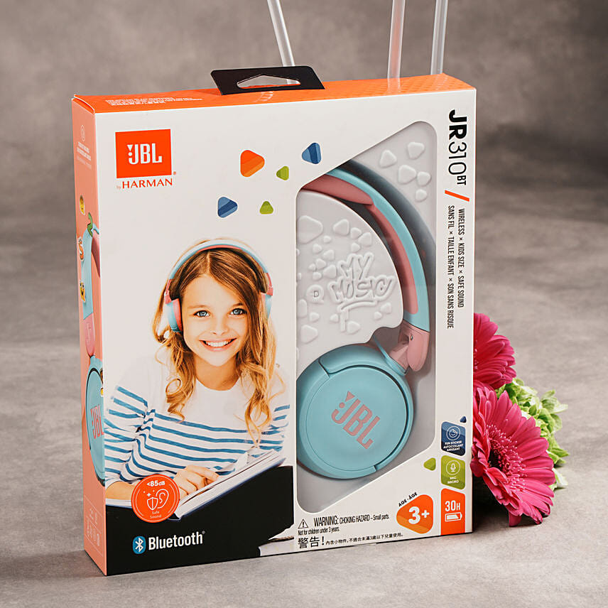 JBL Kids Bluetooth Headphone Gift with Balloons N Flowers