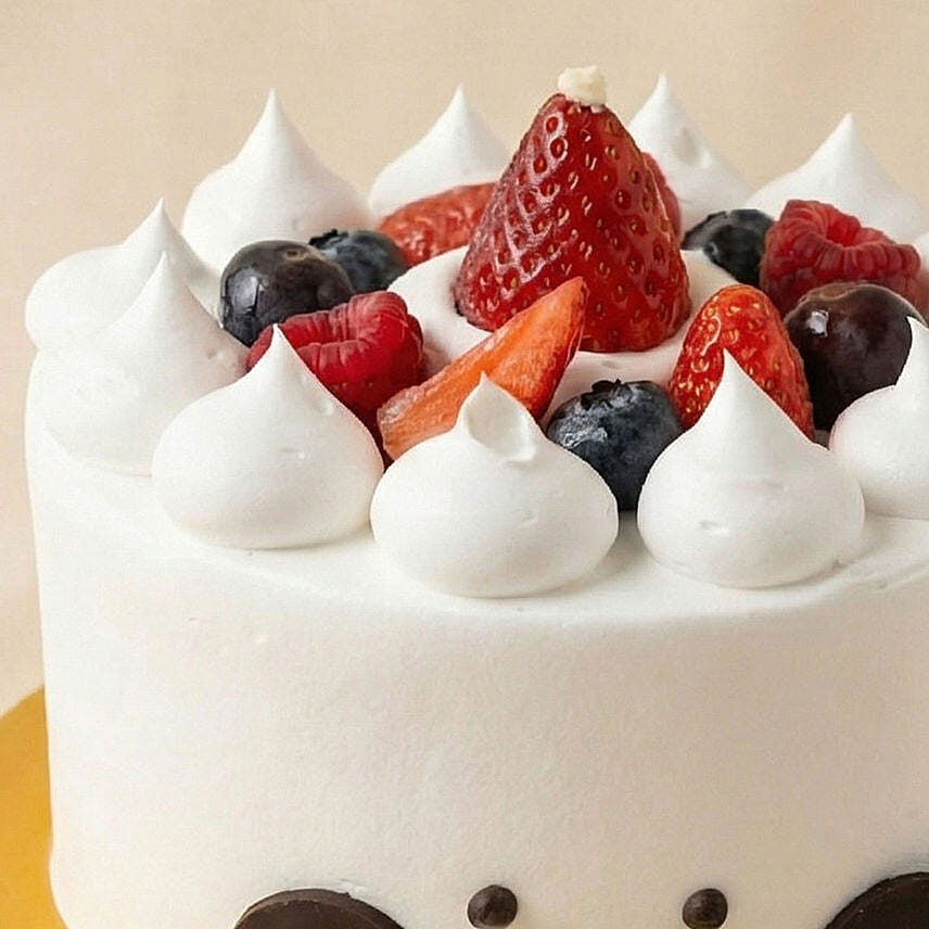 Jelly Cat Croissant Theme Chocolate Cake 1 KG