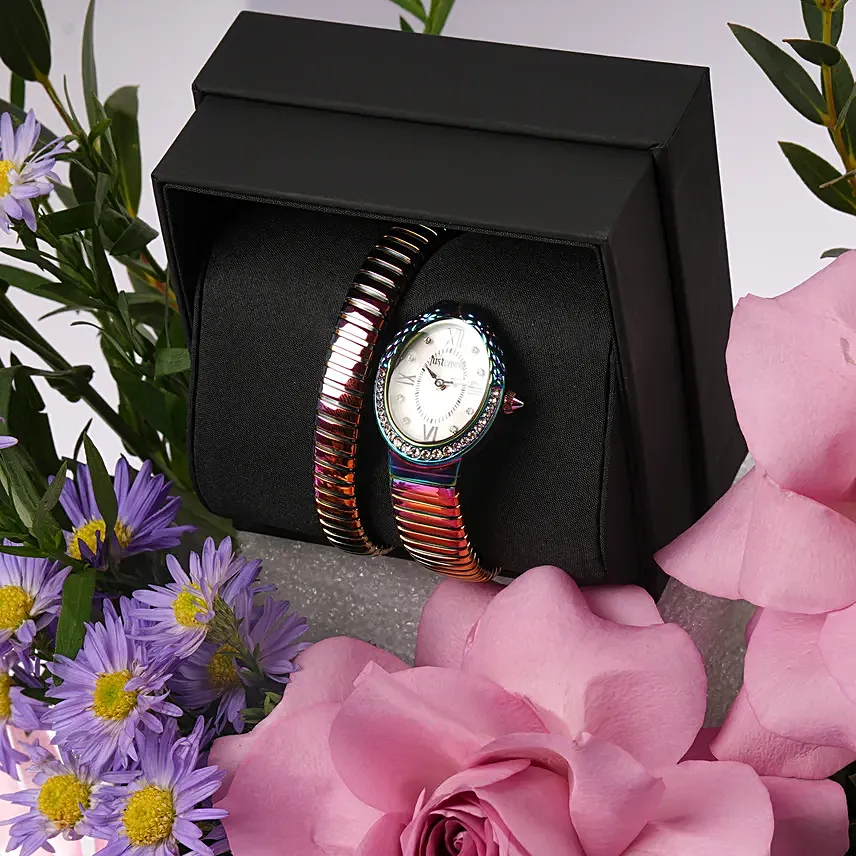Just Cavalli White MOP Luxury Watch For Her
