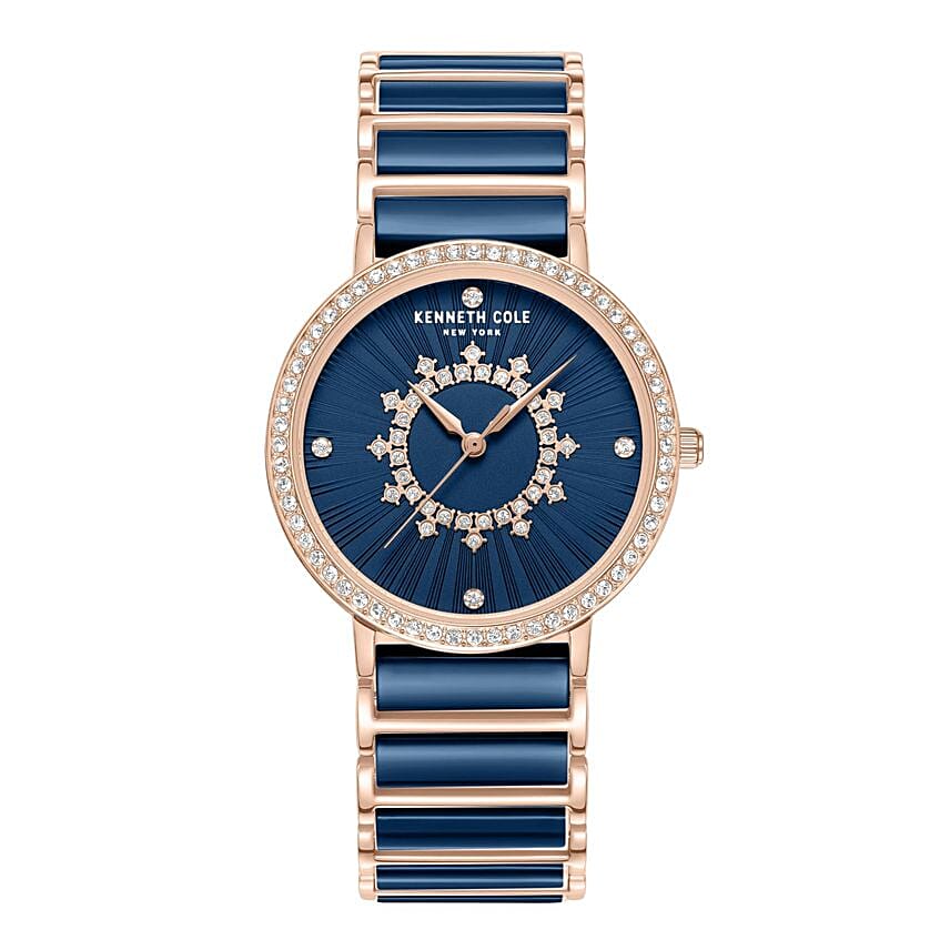Kenneth Cole New York Blue Dial Watch For Her